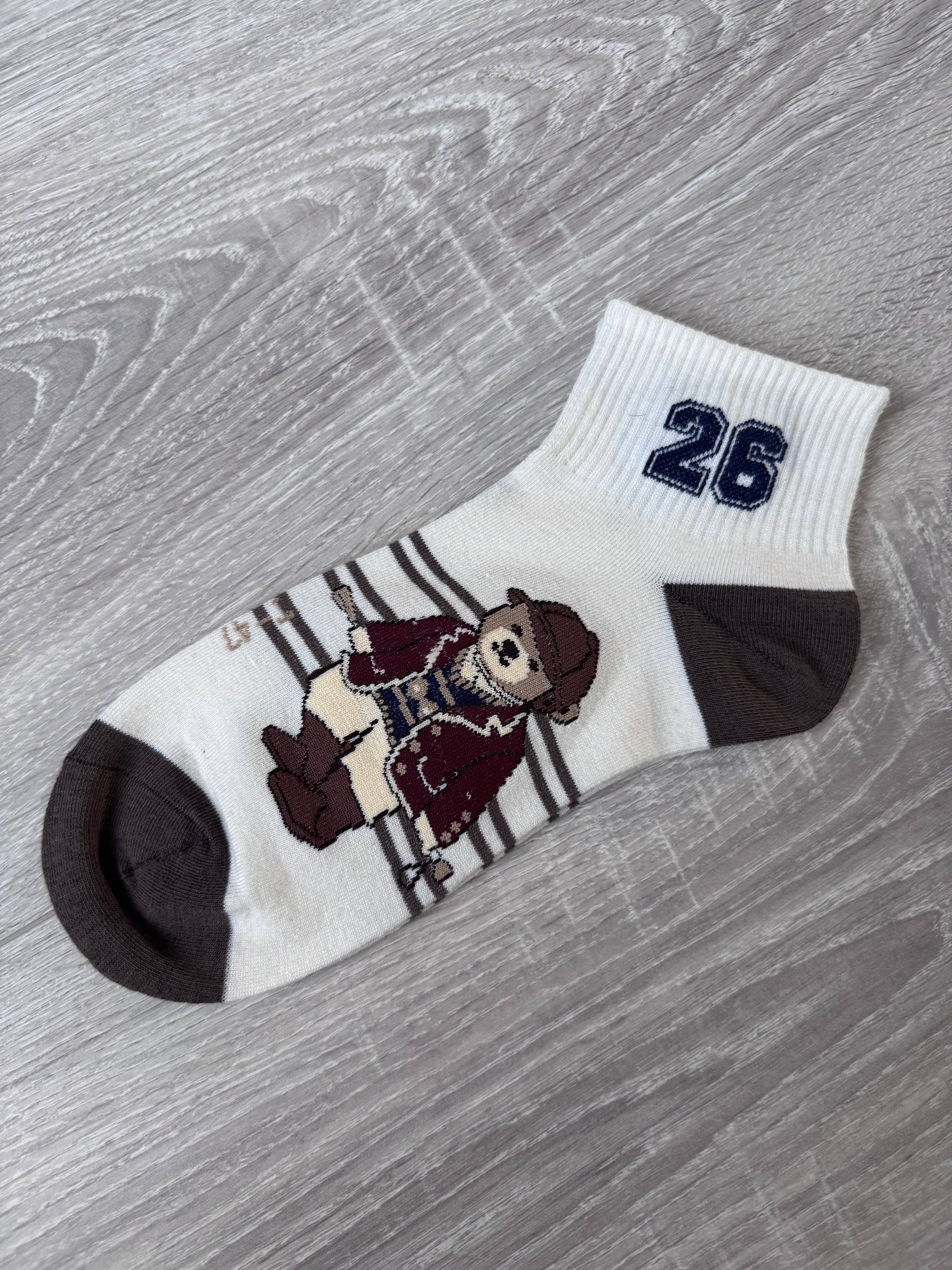 Paddington Bear Ankle Socks – Cute Novelty Character Hosiery (London Bear Gift)