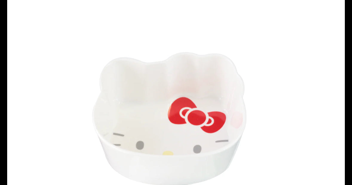Hello Kitty Melamine Plate or Bowl: Kawaii Japanese Dinnerware