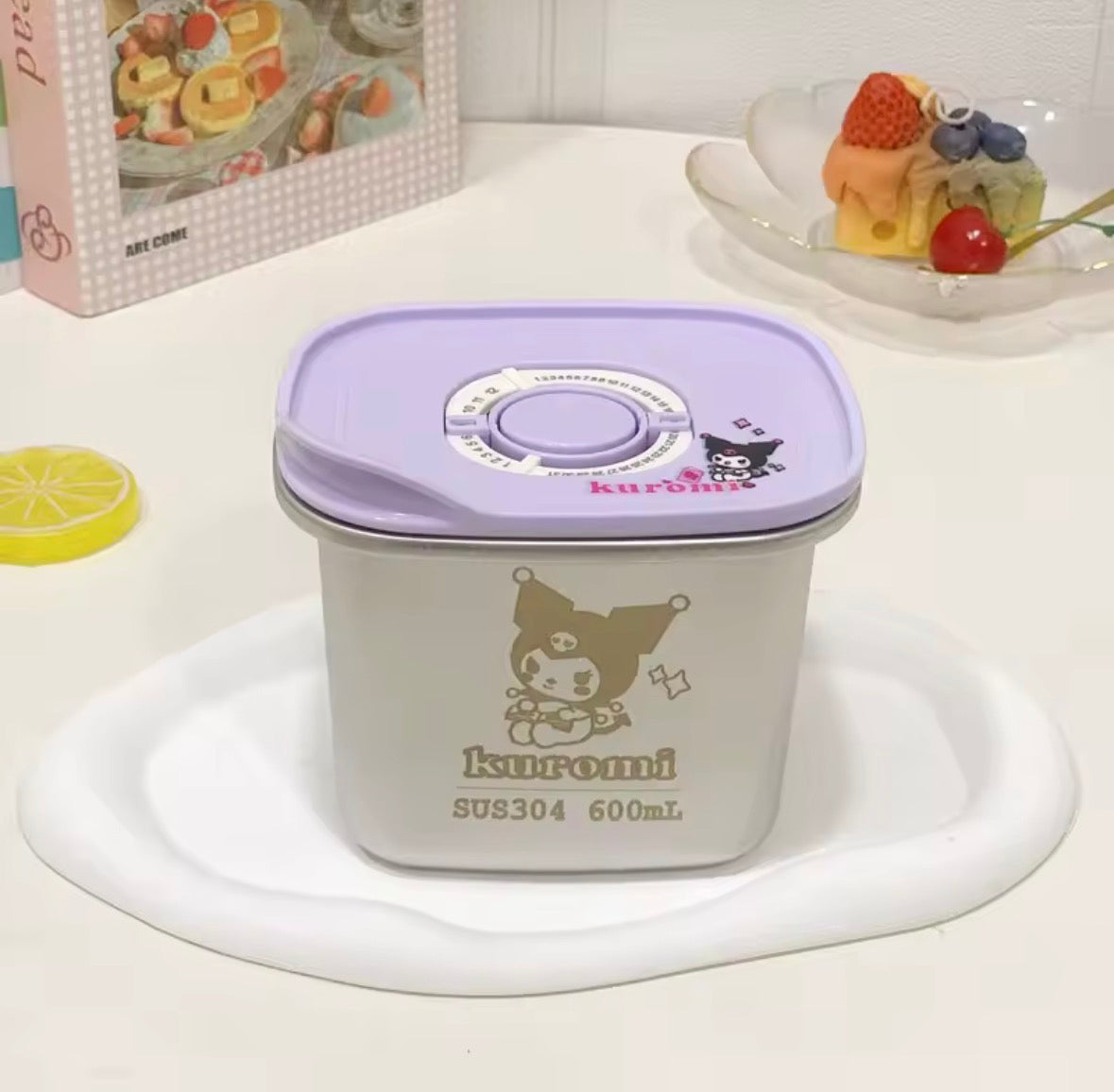Sanrio Stainless Steel Bento Box | Leak-Proof Metal Lunch Container (Hello Kitty, Kuromi, My Melody)