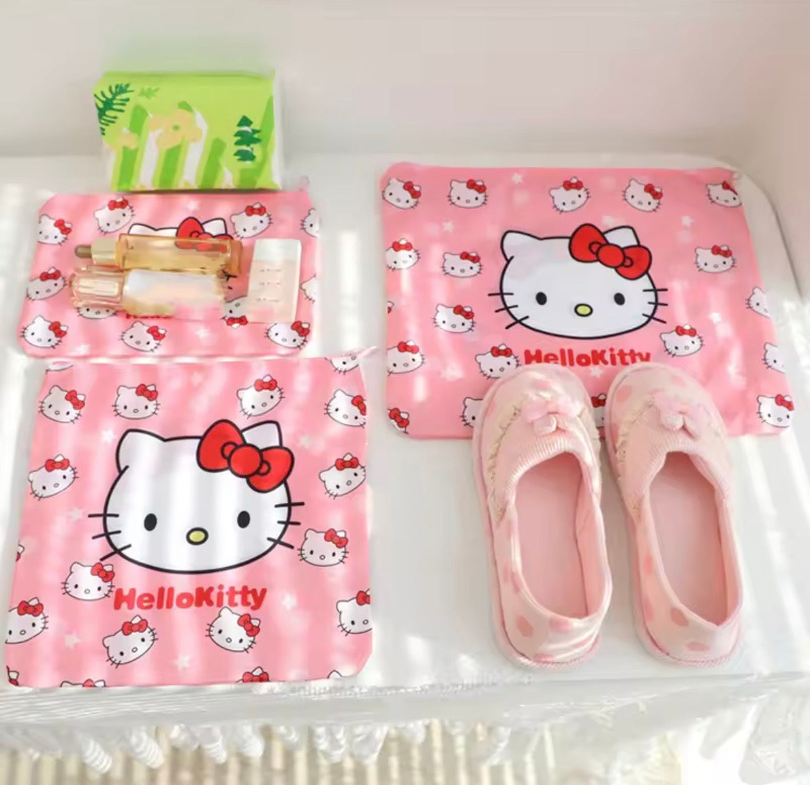 Hello Kitty 6-Piece Packing Cube Set - Pink Sanrio Travel Edition