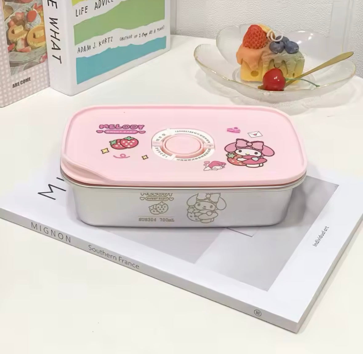 Sanrio Stainless Steel Bento Box | Leak-Proof Metal Lunch Container (Hello Kitty, Kuromi, My Melody)