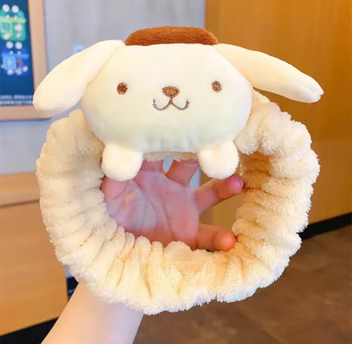 Kawaii Plush Character Headbands – Kuromi, My Melody, Cinnamoroll & Pompompurin Style 3D Hair Accessories
