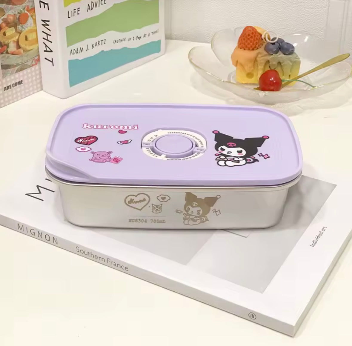 Sanrio Stainless Steel Bento Box | Leak-Proof Metal Lunch Container (Hello Kitty, Kuromi, My Melody)