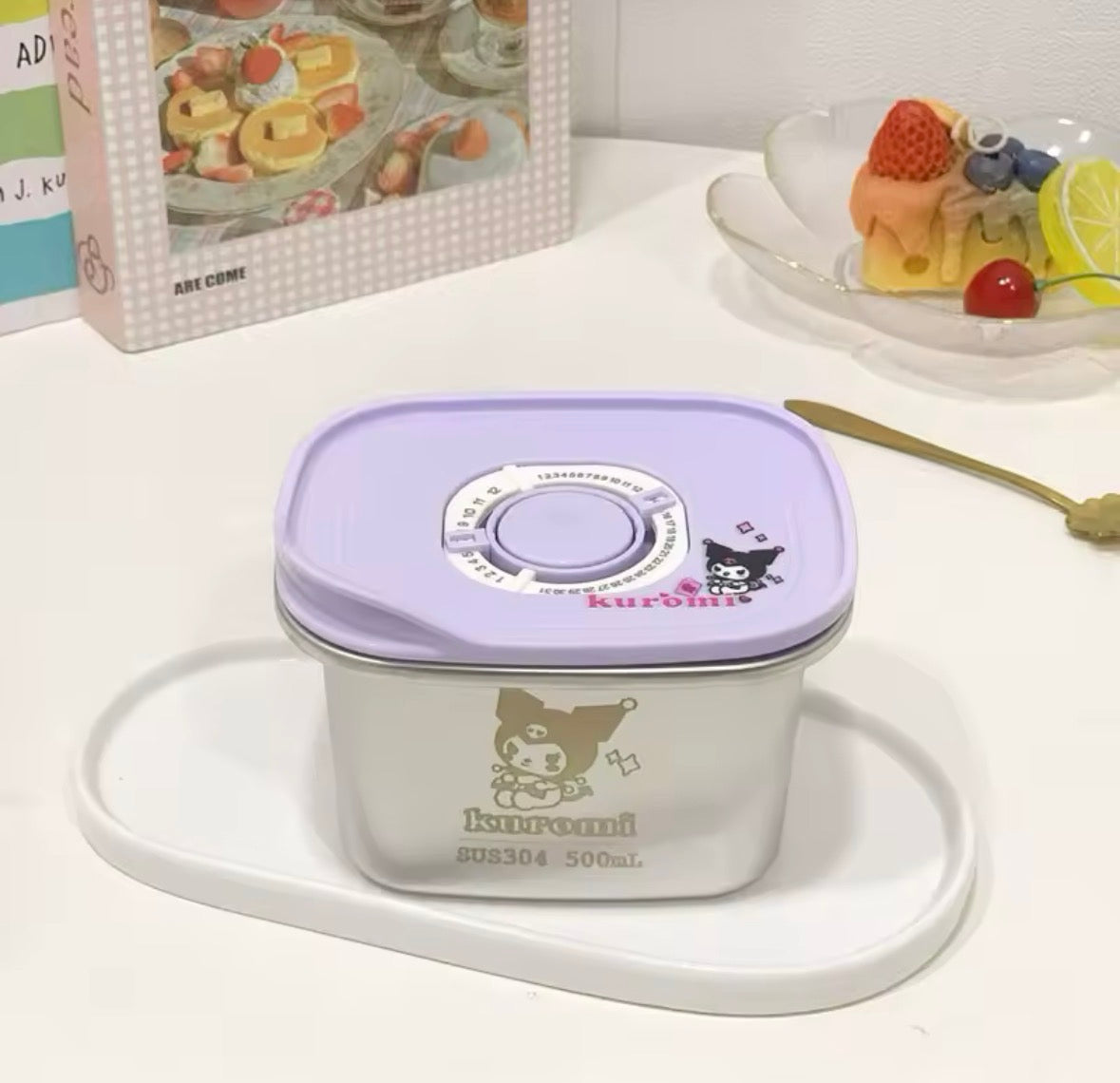 Sanrio Stainless Steel Bento Box | Leak-Proof Metal Lunch Container (Hello Kitty, Kuromi, My Melody)