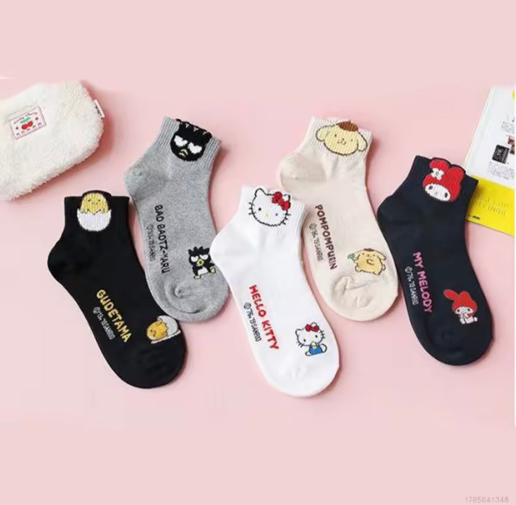 Sanrio Character Ankle Socks Collection (Hello Kitty & Friends)