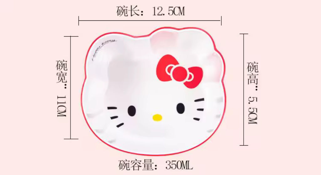 Sanrio Character Melamine Tableware - My Melody & Hello Kitty