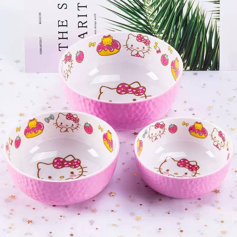 Sanrio Hello Kitty My Melody Melamine Plates and Bowl