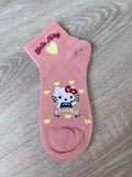 Sanrio Character Ankle Socks - Hello Kitty, Kuromi, My Melody, Cinnamoroll, Pompompurin - Kawaii Aesthetic Pastel Socks - 1 Pair